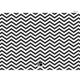 Blue Chevron and Black Photo Birth Announcements Image 2 of 2